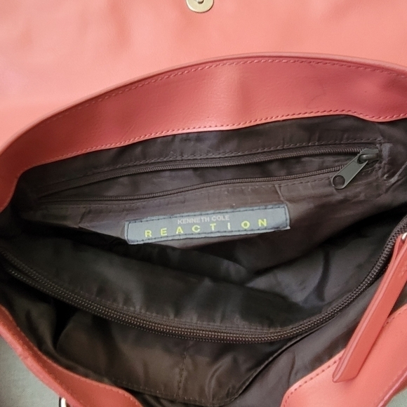Kenneth Cole Reaction Coral Faux Leather Handbag - Picture 5 of 5